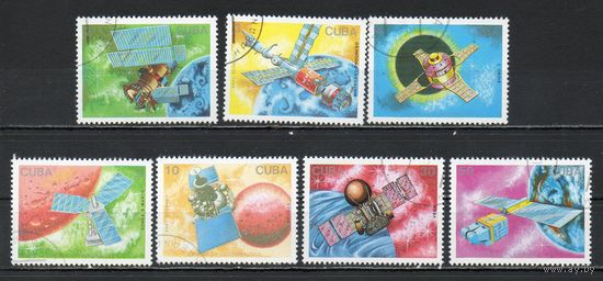 Космос День космонавтики Куба 1988 год серия из 7 марок