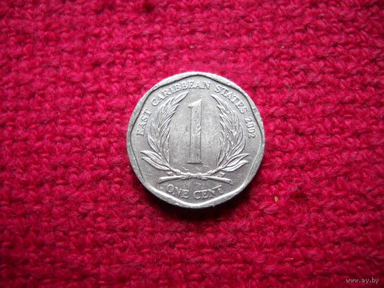 Карибские острова. Карибы. 1 цент 2002 г.