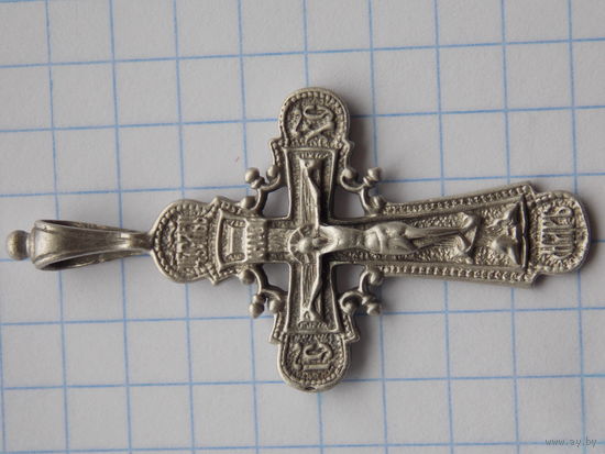 Нательный крест , серебро 925 пр.