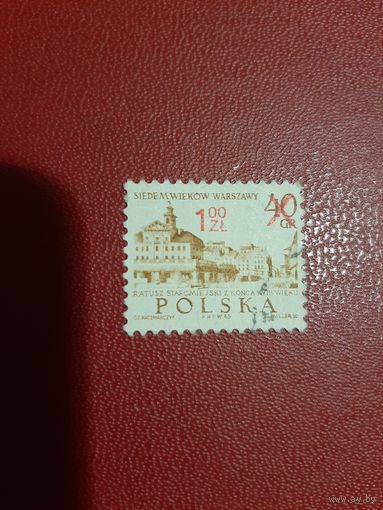 700 лет Варшаве. Надпечатка цены 1972 год Польша