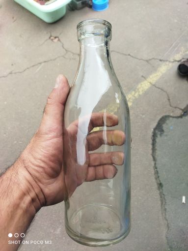 Молочная бутылка,1 литр, СССР,1978 год.