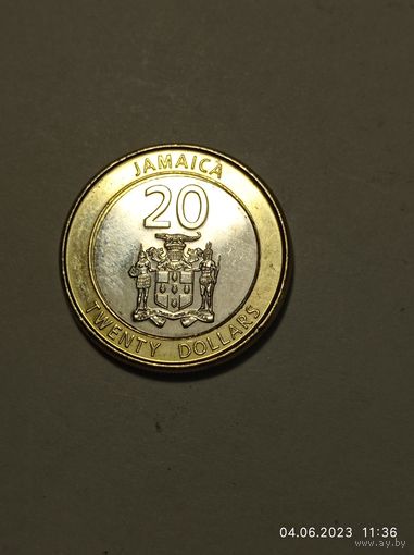 Ямайка 20 долларов 2015 года.