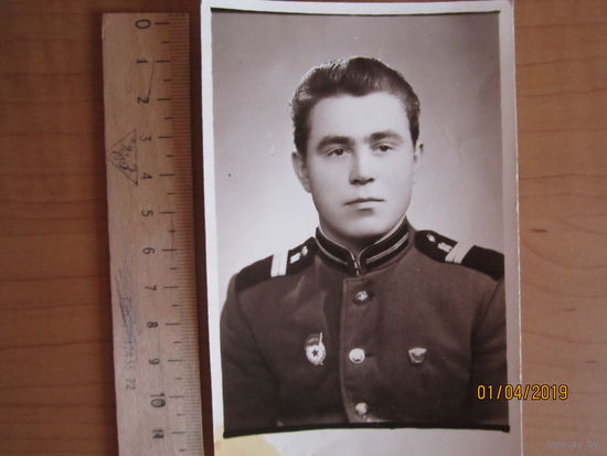 Фото солдата г. Полоцк 9.05.66 г.