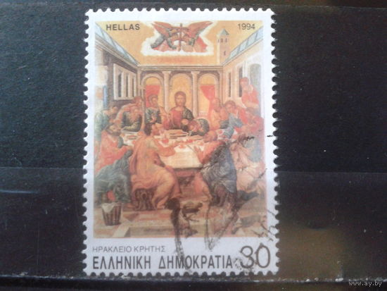 Греция 1994 Пасха, икона 16 века