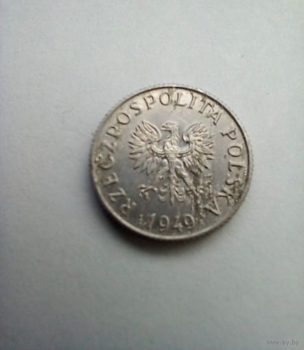 Польша1 грош  1949 г