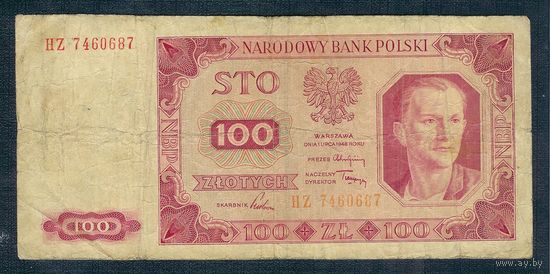 Польша, 100 злотых 1948 год.