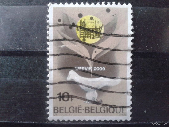Бельгия 1968 2000 лет г. Вервик, скульптура птицы, листья табака и готическая кирха
