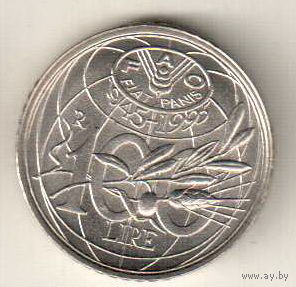 Италия 100 лира 1995 ФАО