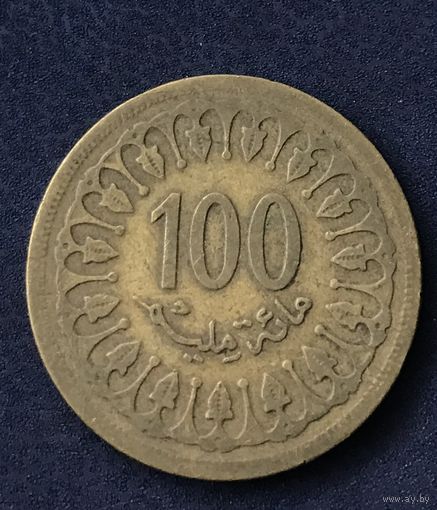 Тунис 100 миллимов 1960