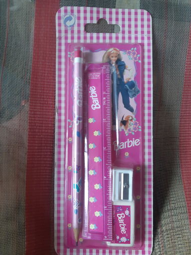 Комплект школьный для девочки фирменный. Barbie Mattel.  1996 год.