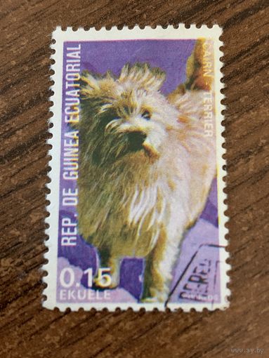 Экваториальная Гвинея 1974. Породы собак. Cairn-Terrier. Марка из серии