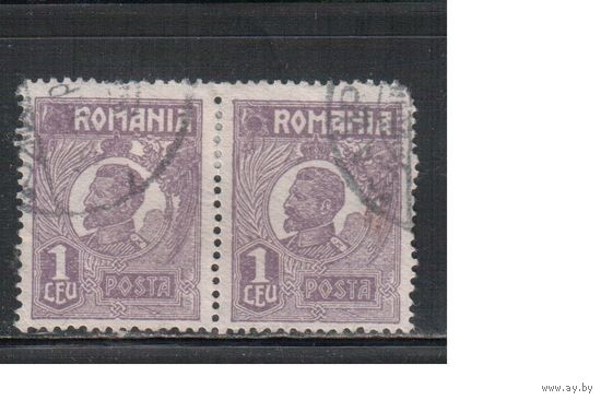 Румыния-1920-1927, (Мих.272 )  гаш.  ,Стандарт, Король Карл I, пара
