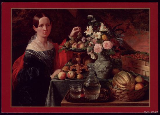 2012 год И.Хруцкий Портрет неизвестной с цветами и овощами