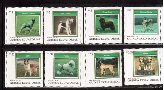 Гвинея Экваториальная-1977 (Мих.)  ** , Фауна, Собаки, (полная серия),