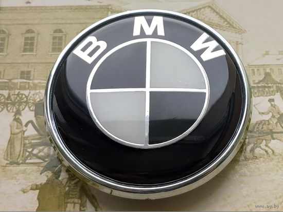 Эмблема (значок) BMW, диаметр 73 мм.