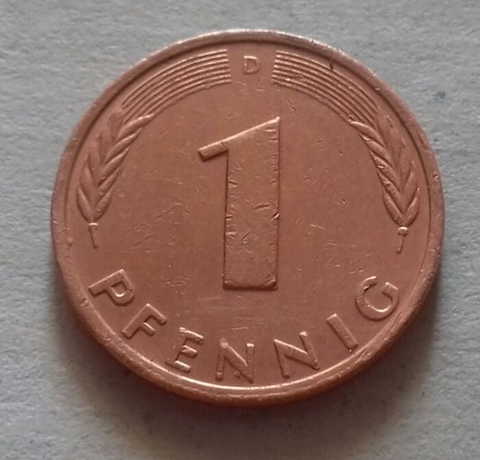 1 пфенниг, Германия 1977 D