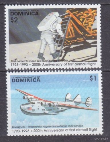 1993 Доминика 1724-1725 Астронавт на Луне / Авиация 6,00 евро