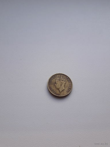 ГОНКОНГ 10 центов 1949 год