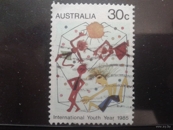 Австралия 1985 Межд. год молодежи, живопись