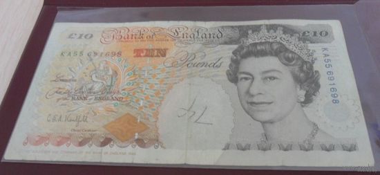 10 фунтов стерлингов Англия 1993 г.в. Подпись: Грэм Эдвард Альфред Кентфилд