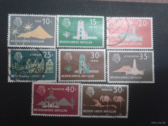 Нидерландские Антилы Колония 1958 стандарт 8 марок