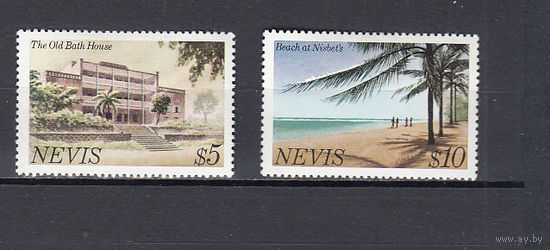 Виды острова. Невис. 1981. 2 марки (концовка серии). Michel N 58-59 (8,0 е)