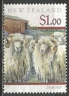 Новая Зеландия. Овцеводство. 1991г. Mi#1153.