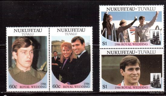 Тувалу(Нукуфетау)-1986,(Мих.82-85)  ** , Личности, Королевская семья, Принц (полная серия)(2)