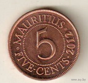 Маврикий 5 цент 2012