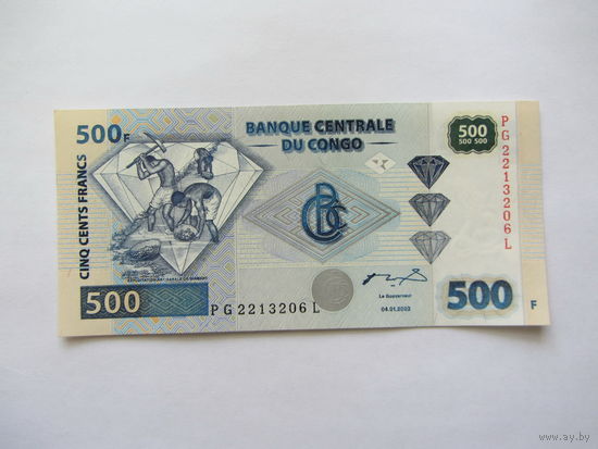 Конго, 500 франков.