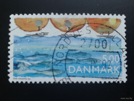 Дания 1992 косяк рыбы