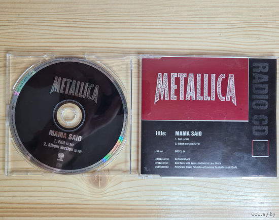Metallica - Mama Said (Promo CD, UK, 1996, лицензия)