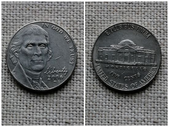 США 5 центов 2006 D/Jefferson Nickel