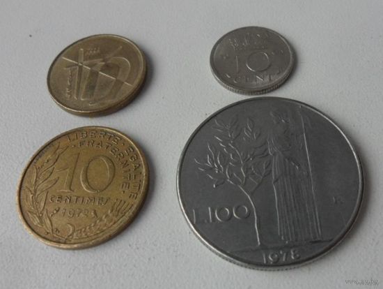 Европа лот монет 21 (цена за все)
