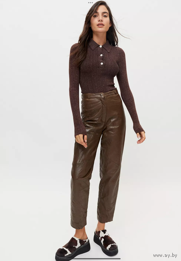 Urban Renewal кожаные брюки Vintage Leather Pant, размер S/M