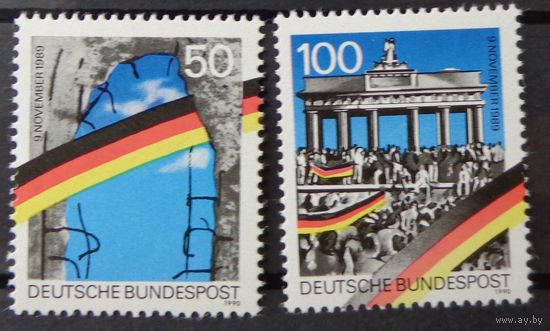 Германия, ФРГ 1990г. Mi.1481-1482 MNH** полная серия