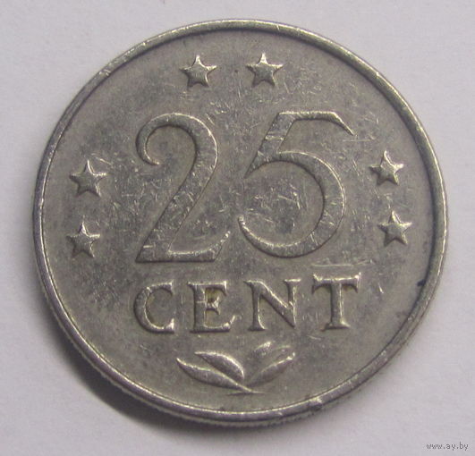 Нидерландские Антильские острова 25 центов 1971 г