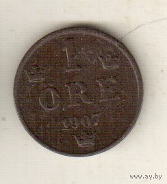 Швеция 1 эре 1907