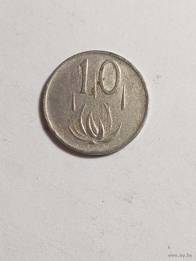 ЮАР 10 центов 1974 года .