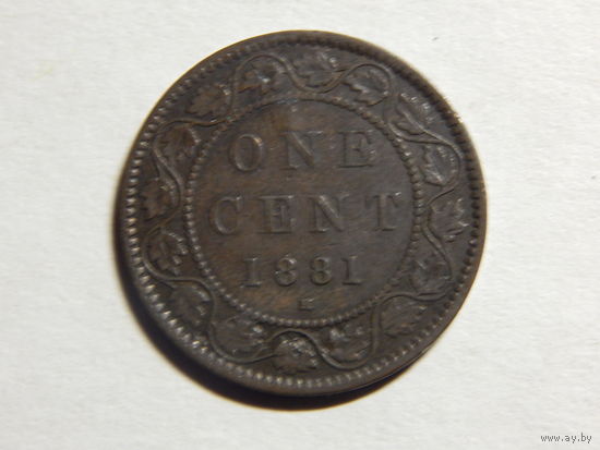 Канада 1 цент 1881г