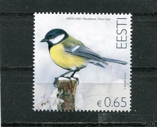 Эстония. Птица года. Большая синичка