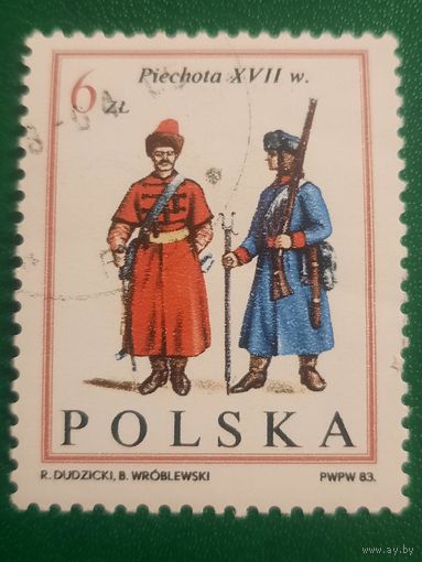 Польша 1983. Военная форма. Пехота XVII век