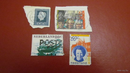 Нидерланды 1972-1981г марки с конвертов