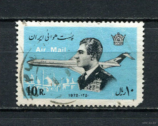 Иран - 1974 - Самолет 10R. Авиамарка - [Mi.1710] - 1 марка. Гашеная.  (LOT EJ22)-T10P6