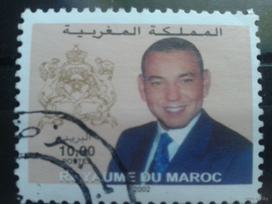 Марокко, 2002, король Мохаммед VI, концевая, Mi - 4,0 евро гаш.