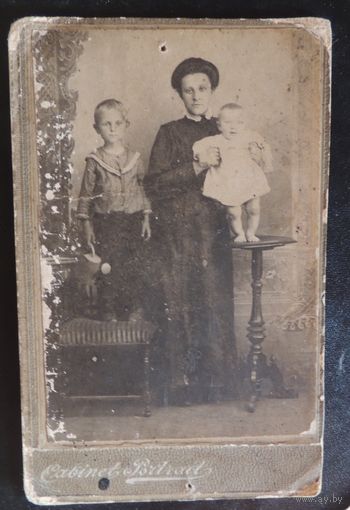 Мать и дети, фото до 1917 г.