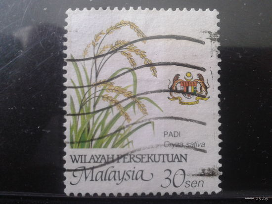 Малайские штаты, общая территория 1986 Рис, герб