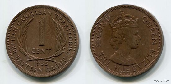 Британские Карибские Территории Восточная группа. 1 цент (1955)