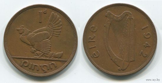 Ирландия. 1 пенни (1942, XF)