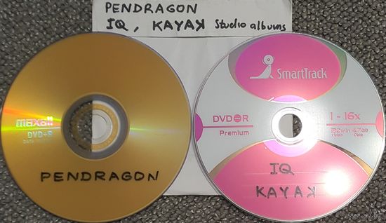 DVD MP3 дискография - PENDRAGON, IQ, KAYAK - 2 DVD